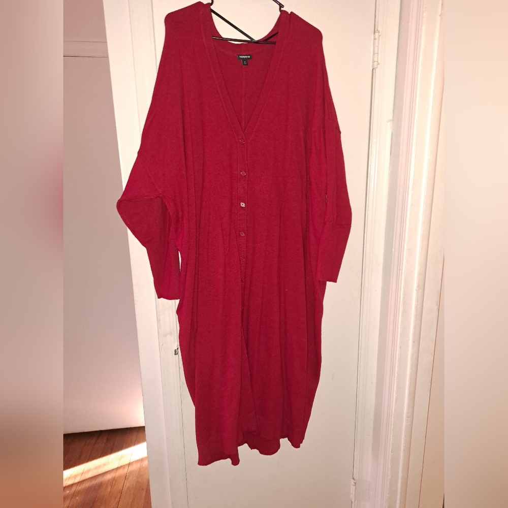 Long Button Down Sweater - image 1